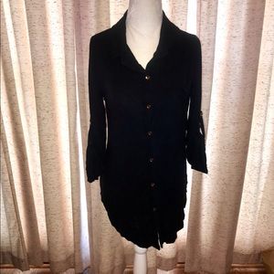 Charming Charlie Oversized Black Blouse (Size M)